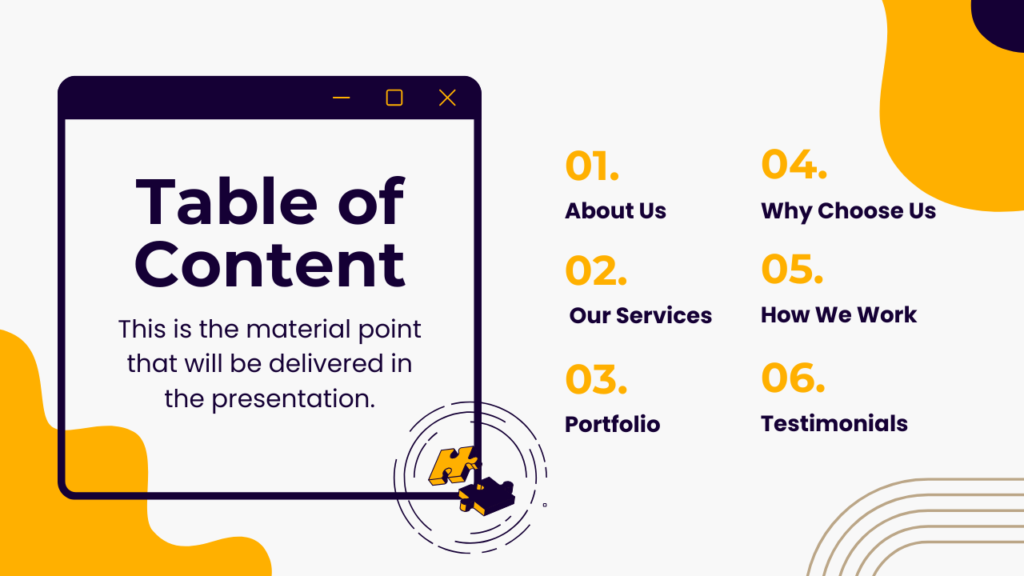 content table
